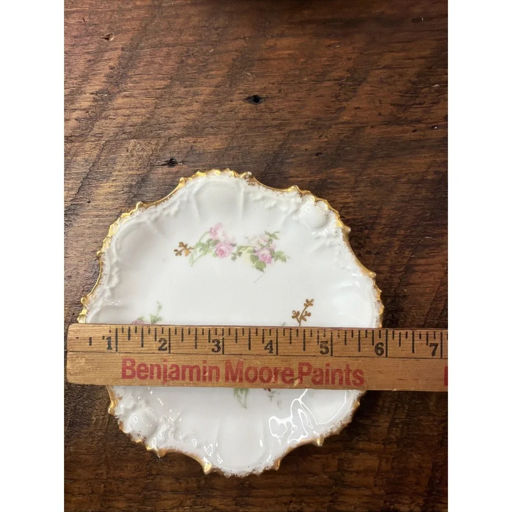 Antique Limoges France Cabinet ,French Porcelain Hand Painted Gold Trim (6)